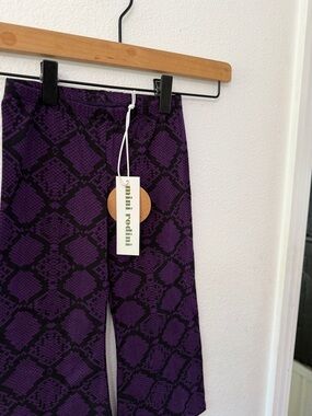 Mini rodini Purple Snake Print flares